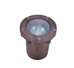 Focus Industries SL-20-SMGMR16LED-WBR 12V 4W MR16 LED Well Light with Lens Grate, Weathered Brown Finish