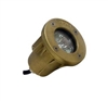 Focus Industries SL-33 12V MR16 Brass Underwater Light, Brass Finish