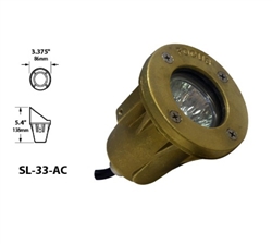 Focus Industries SL-33-AC-ULT-BAT 12V 20W Ultraline MR16 Halogen, Underwater Light with Angle Cap, Black Acid Treatment Finish