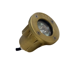 Focus Industries SL-33-LED 12V 4W LED Brass Underwater Light, Brass Finish