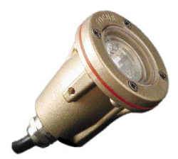 Focus Industries SL-40 12V MR11 Brass Underwater Light, Brass Finish