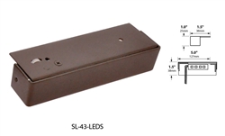 Focus Industries SL-43-LEDS-WBR 12V 2W LED, Rail Light, Weathered Brown Finish