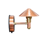 Focus Industries SL-46-COP 12V 20W T4 Halogen, Hammered Hat Wall Mount, Unfinished Copper