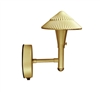 Focus Industries SL-48-BAV 12V 20W T4 Halogen, Tiki Hat Wall Mount, Brass Acid Verde Finish