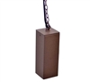 Focus Industries SL-53-BRT 12V 20W MR16 Halogen, Square Hanging Fixture, Bronze Texture Finish