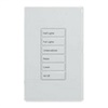 Greengate RC-2TLB-OS4-W Room Controller Wallstation, 2 large buttons (All On, All Off), White Finish