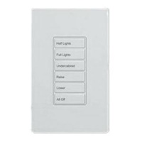 Greengate RC-2TLB-OS4-W Room Controller Wallstation, 2 large buttons (All On, All Off), White Finish