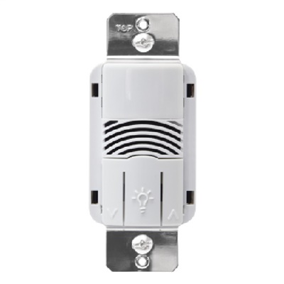 Greengate VSW-D-010-W LED Single Pole/ 3-Way Preset 0-10V Dual Tech Vacancy Sensor Dimmer, White