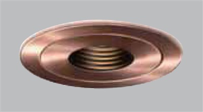 Halo Recessed 1419AC 4" Low Voltage Pinhole Downlight Baffle Trim, Black Baffle with Antique Copper Trim Ring