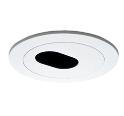 Halo Recessed 1420P 4" Low Voltage Slot Aperture Trim, White Trim