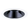 Halo Recessed 1421MB 4" Low Voltage Reflector Trim, Black Specular Reflector with White Trim Ring