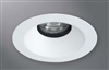 Halo Recessed Lighting 1431BBWF 4" Conical Baffle, Open Trim, 35° Tilt, Black Baffle, White Flange