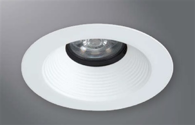 Halo Recessed Lighting 1431GB 4" Conical Baffle, Open Trim, 35° Tilt, German Bronze