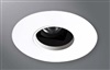 Halo Recessed Lighting 1435BNBB  4" Round Pinhole with Oculus, Open, 35° Tilt, Brushed Nickel, Black Baffle
