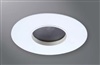 Halo Recessed Lighting 1437BNBB 4" Round Pinhole, Diffuse Lens, 35° Tilt, Brushed Nickel, Black Baffle