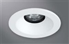 Halo Recessed 1440HWF 4" Line Voltage Conical Reflector, Open, 35 Degree Tilt, Haze, White Flange
