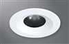 Halo Recessed 1443HWF 4" Line Voltage Conical Reflector, Diffuse Lens, 35 Degree Tilt, Haze, White Flange