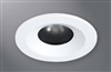 Halo Recessed 1443MWWF 4" Line Voltage Conical Reflector, Diffuse Lens, 35 Degree Tilt, Matte White, White Flange