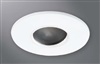 Halo Recessed 1446MWBB 4" Line Voltage Round Pinhole, Lens Wall Wash, Matte White, Black Baffle