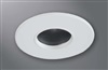 Halo Recessed 1447GBBB 4" Line Voltage Round Pinhole, Diffuse Lens, 35 Degree Tilt, German Bronze, Black Baffle