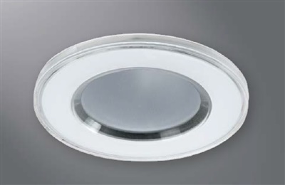 Halo Recessed 1449AAG 4" Line Voltage Round All-Acrylic-Glass, Diffuse Lens, 35 Degree Tilt