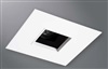 Halo Recessed Lighting 1465GBBB 4" Square Pinhole with Oculus, Open, 35° Tilt, German Bronze, Black Baffle