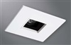 Halo Recessed 1485GBBB 4" Line Voltage Square Pinhole with Oculus, Open, 35 Degree Tilt, German Bronze, Black Baffle