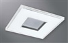 Halo Recessed 1489AAG 4" Line Voltage Square All-Acrylic-Glass, Diffuse Lens, 35 Degree Tilt