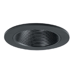 Halo Recessed 3003BKBB 3" Round Adjustable Coilex Baffle Trim,  Black Baffle, Black Trim