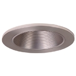 Halo Recessed 3003SNB 3" Round Adjustable Coilex Baffle Trim,  Satin Nickel Baffle, Satin Nickel Trim