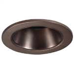 Halo Recessed 3004TBZ 3" Adjustable Trim Reflector, 35 Degree Tilt, 360 Degree Orientation, Tuscan Bronze with Tuscan Bronze Reflector