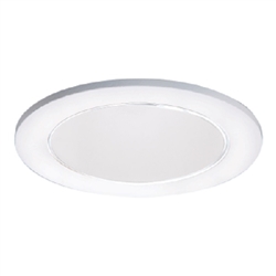Halo Recessed 3004WHW 3" Adjustable Trim Reflector, 35 Degree Tilt, 360 Degree Orientation, White with White Reflector