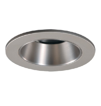 Halo Recessed 3007SN 3" Regressed Lens Shower Trim, Satin Nickel with Satin Nickel Reflector