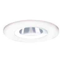Halo Recessed 3008FG 3" Shower Trim, White with Frosted Glass