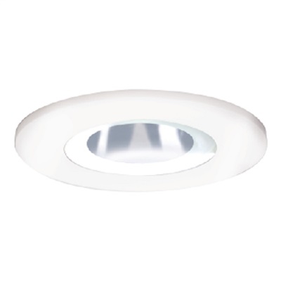 Halo Recessed 3008FG 3" Shower Trim, White with Frosted Glass