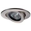 Halo Recessed 3009SNBB 3" Adjustable Flush Gimbal Trim with 35 Degree Tilt, Satin Nickel with Black Baffle