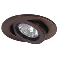 Halo Recessed 3009TBZBB 3" Adjustable Flush Gimbal Trim with 35 Degree Tilt, Tuscan Bronze with Black Baffle