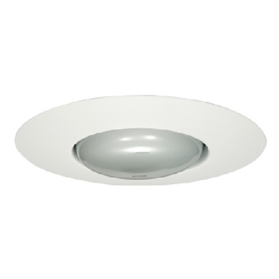 Halo Recessed 300P 6" Open Trim with Socket Support for BR30 and PAR30 Lamps, White Trim