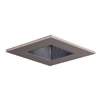 Halo Recessed 3011SNBB 3" Square Baffle Downlight Trim, Satin Nickel with Black Baffle