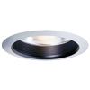 Halo Recessed 30PAT 6" Air-Tite Baffle Trim with Reflector, White Trim, Black Baffle and Clear Reflector