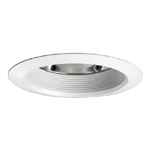 Halo Recessed 30WATH 6" Air-Tite Baffle Trim with Reflector, White Trim, White Baffle and Clear Reflector