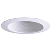 Halo Recessed 310WG 6" Coilex Baffle with Metal Trim Ring, White Trim, White Baffle