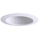 Halo Recessed 310WG 6" Coilex Baffle with Metal Trim Ring, White Trim, White Baffle