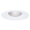 Halo Recessed 327P 6" Open Splay and Wall Wash Trim for BR30 and PAR30 Lamps, White Splay Trim, Socket Bracket