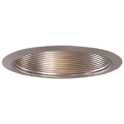 Halo Recessed 353SN 6" Metal Baffle Trim, Satin Nickel Baffle, Satin Nickel Trim