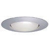 Halo Recessed 401AL 6" Open Trim for  BR40 and R40 Lamps, Satin Aluminum Open Trim