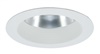 Halo Recessed Commercial 41RWWWB 4" Baffle Reflector, Wide 75 Degree Beam Angle, 1.24 SC, White Baffle (White Flange)