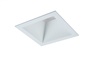 Halo Recessed 41SMDMW 4" Square Reflector, Non-Conductive Polymer, Use with SM4 Modules Only, Medium Distribution, Matte White