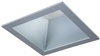 Halo Recessed 41SNDH 4" Square Reflector, Non-Conductive Polymer, Use with SM4 Modules Only, Narrow Distribution, Semi-Specular Clear