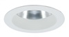 Halo Recessed Commercial 41WDWB 4" Baffle Reflector, Wide 75 Degree Beam Angle, 1.24 SC, White Baffle (White Flange)